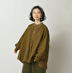 Indian Khadi Tuck x Lace Smock Blouse