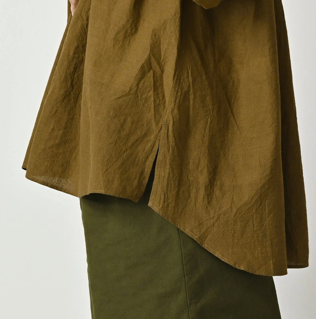 Indian Khadi Tuck x Lace Smock Blouse