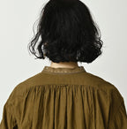 Indian Khadi Tuck x Lace Smock Blouse