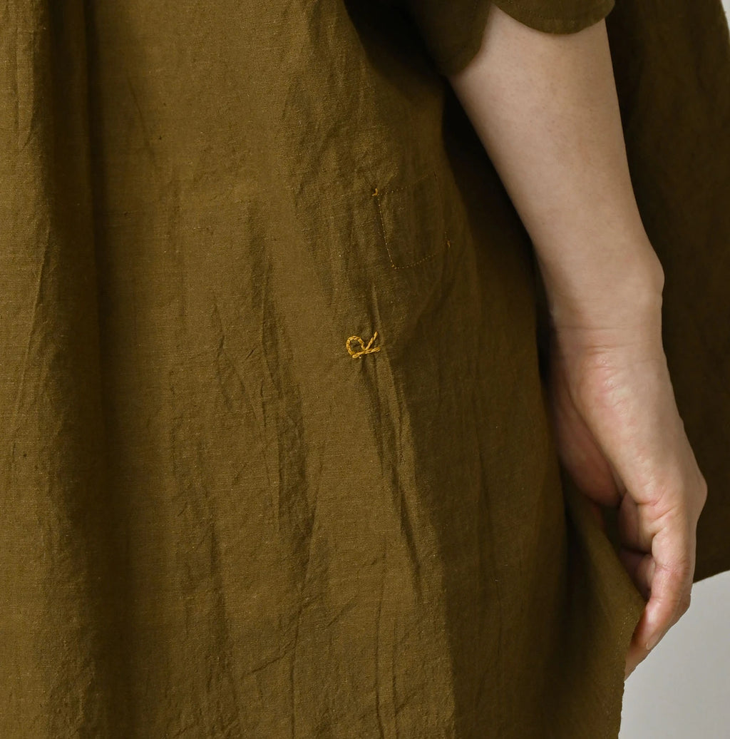 Indian Khadi Tuck x Lace Smock Blouse