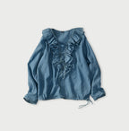 Ai Feather Khadi Silk Frill de T-shirt