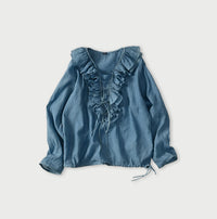 Ai Feather Khadi Silk Frill de T-shirt