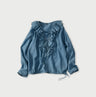 Ai Feather Khadi Silk Frill de T-shirt