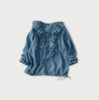 Ai Feather Khadi Silk Frill de T-shirt