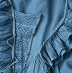 Ai Feather Khadi Silk Frill de T-shirt