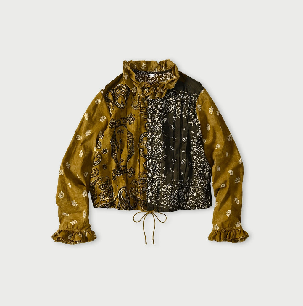 Indian Khadi Bandana Mix A la Mode Patchwork Tallulah Blouse