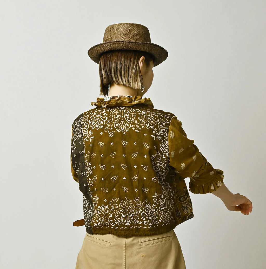 Indian Khadi Bandana Mix A la Mode Patchwork Tallulah Blouse