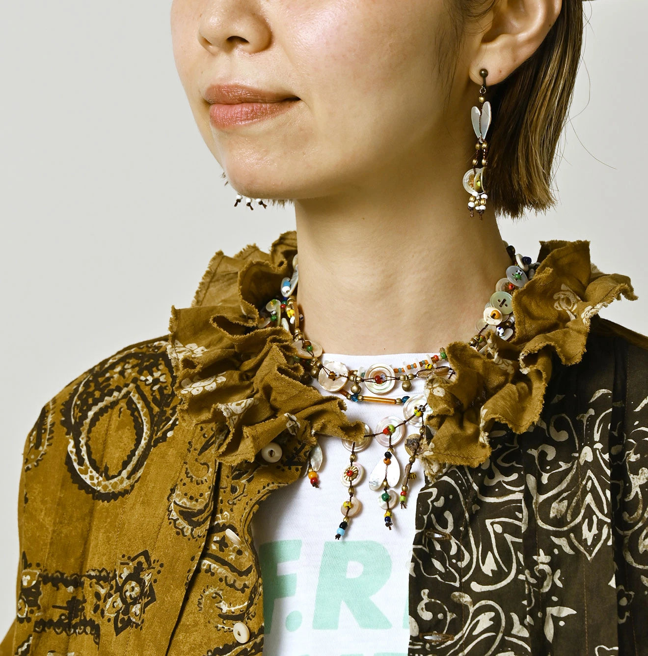 Indian Khadi Bandana Mix A la Mode Patchwork Tallulah Blouse