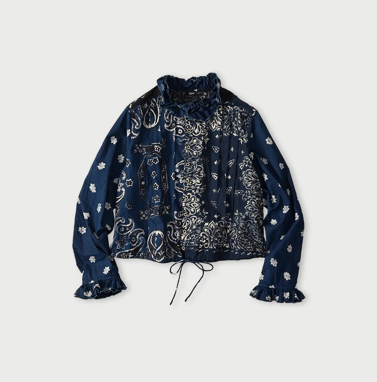 Indigo Hira Bandana Mix A la Mode Patchwork Tallulah Blouse