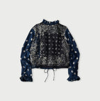 Indigo Hira Bandana Mix A la Mode Patchwork Tallulah Blouse