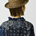 Indigo Hira Bandana Mix A la Mode Patchwork Tallulah Blouse