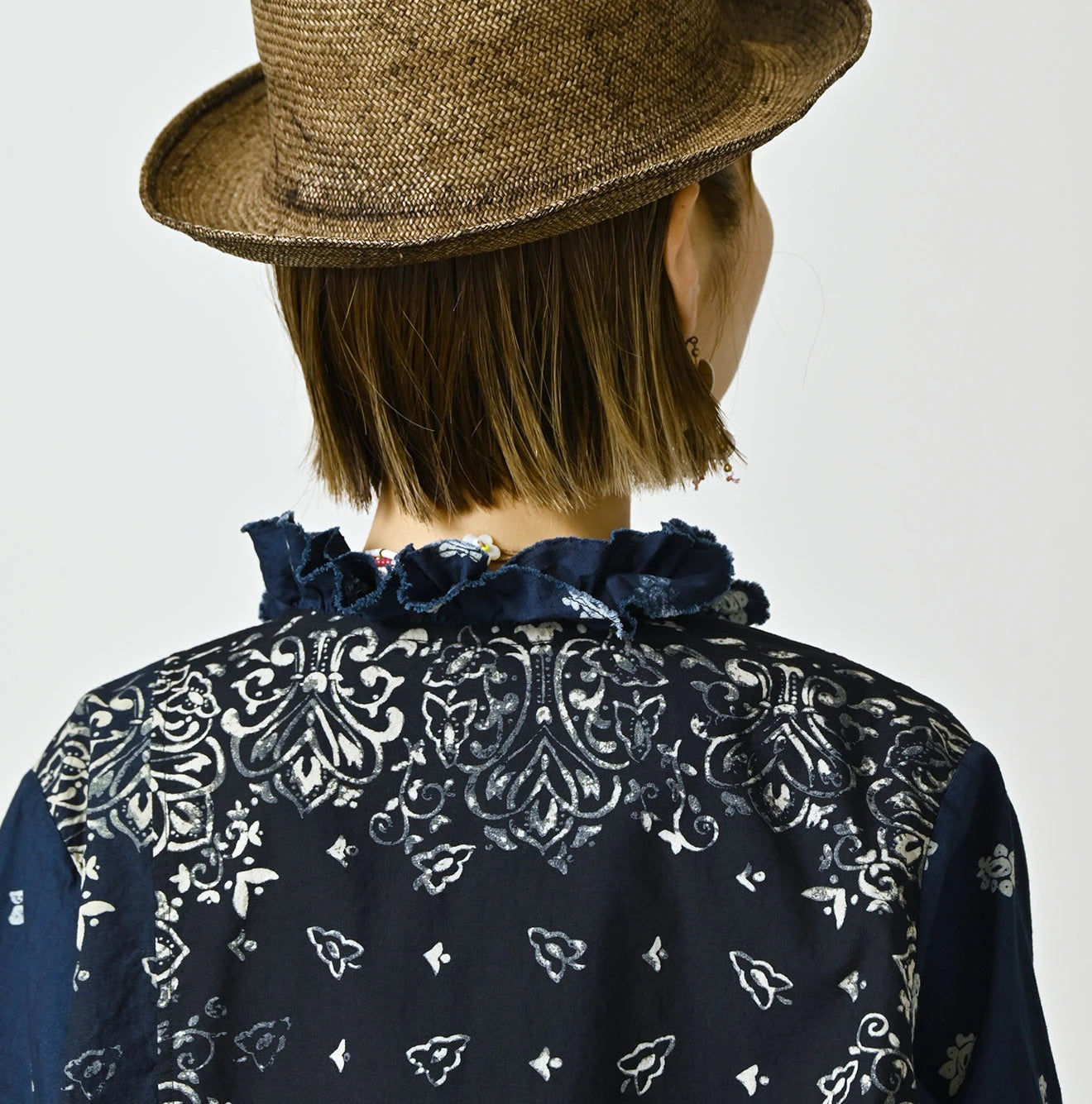 Indigo Hira Bandana Mix A la Mode Patchwork Tallulah Blouse