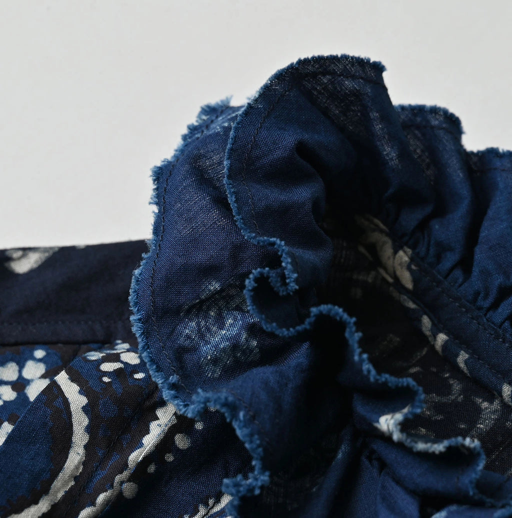 Indigo Hira Bandana Mix A la Mode Patchwork Tallulah Blouse