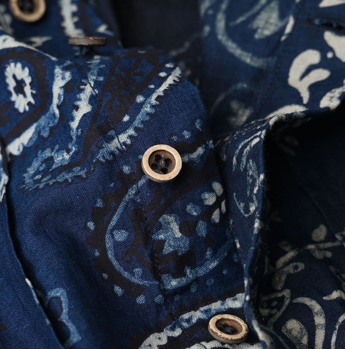 Indigo Hira Bandana Mix A la Mode Patchwork Tallulah Blouse