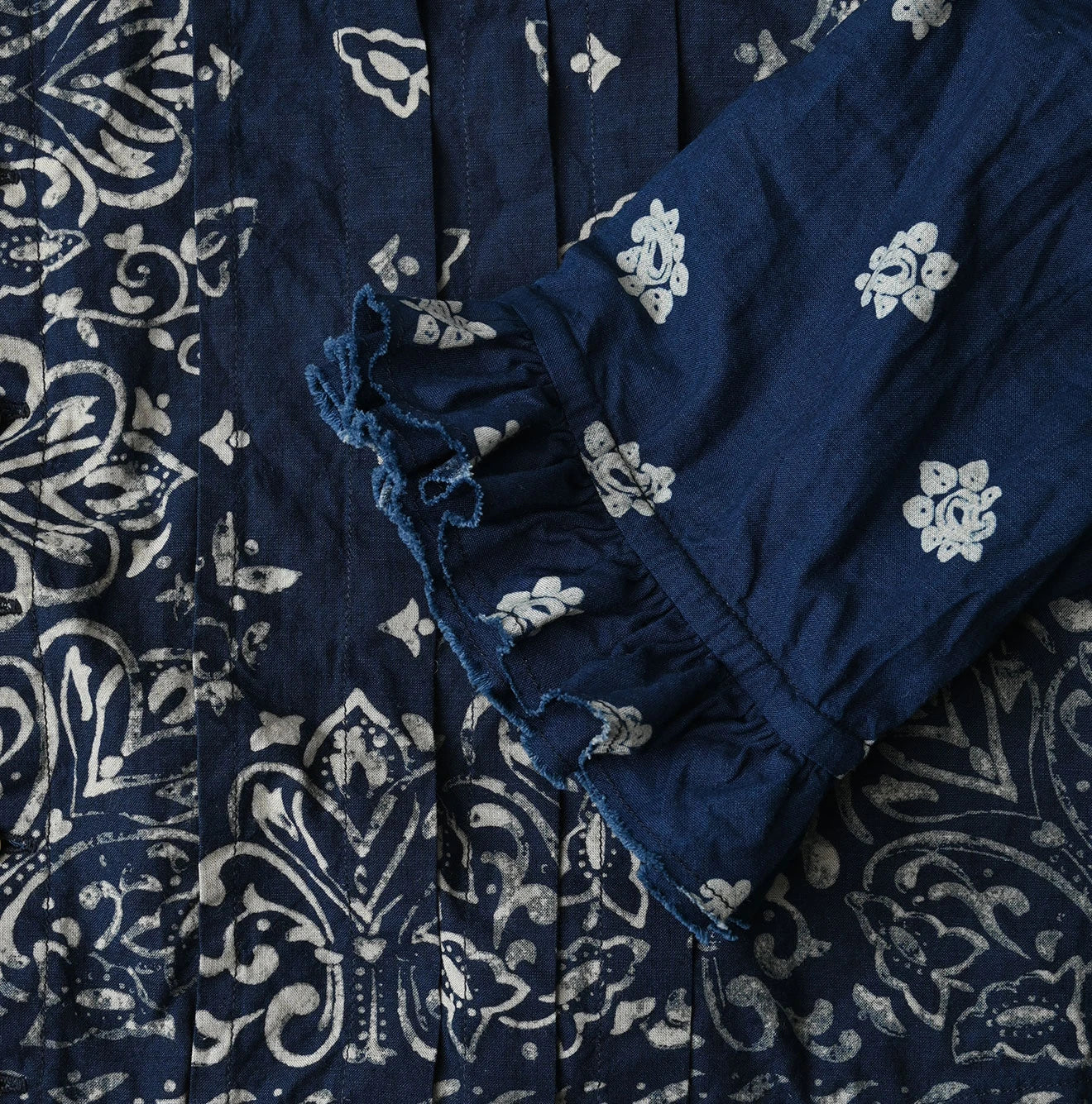 Indigo Hira Bandana Mix A la Mode Patchwork Tallulah Blouse