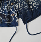 Indigo Hira Bandana Mix A la Mode Patchwork Tallulah Blouse