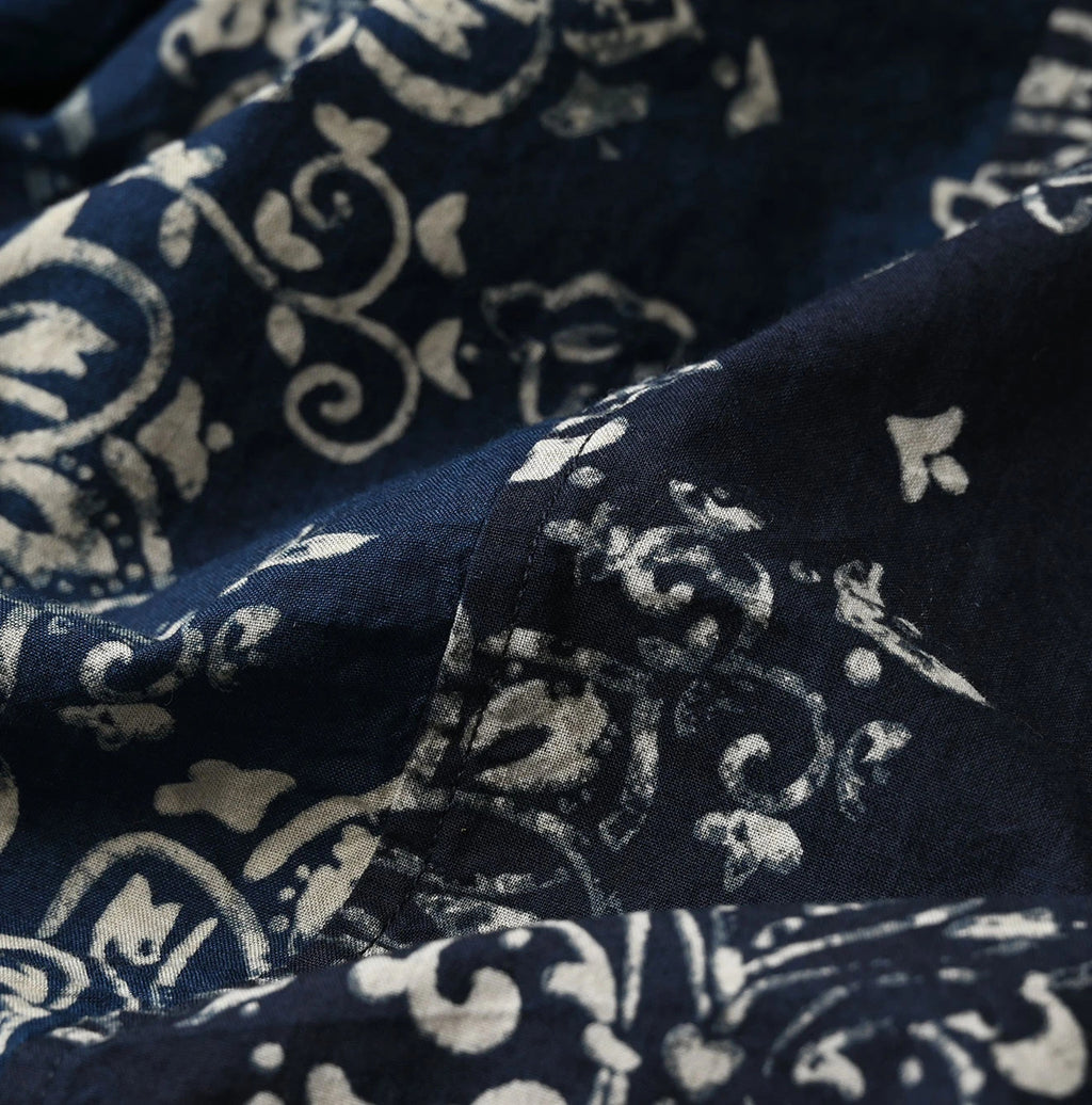 Indigo Hira Bandana Mix A la Mode Patchwork Tallulah Blouse