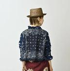 Indigo Hira Bandana Mix A la Mode Patchwork Tallulah Blouse