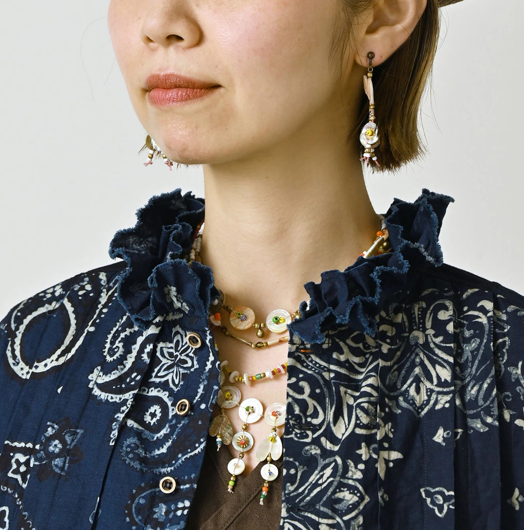 Indigo Hira Bandana Mix A la Mode Patchwork Tallulah Blouse