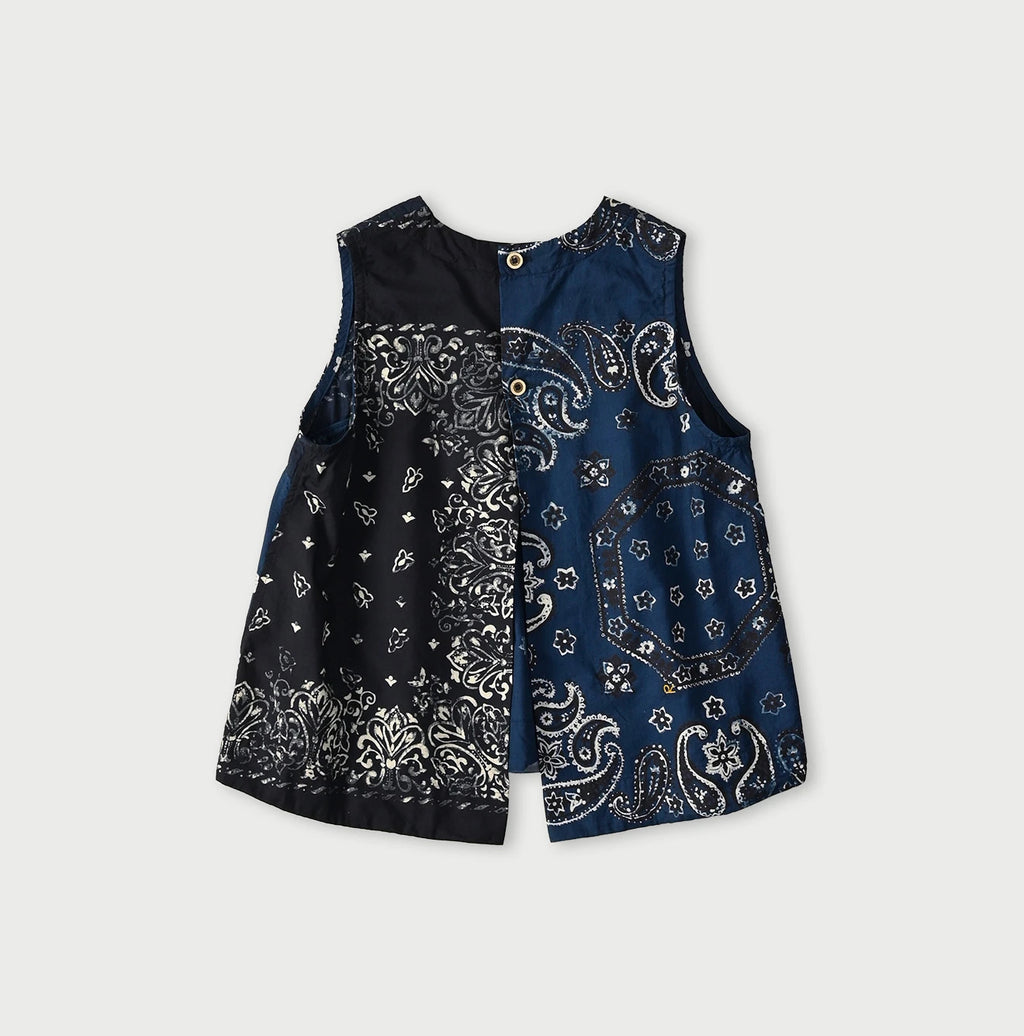 Indigo Hira Bandana Mix A la Mode Sleeveless Top