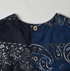 Indigo Hira Bandana Mix A la Mode Sleeveless Top