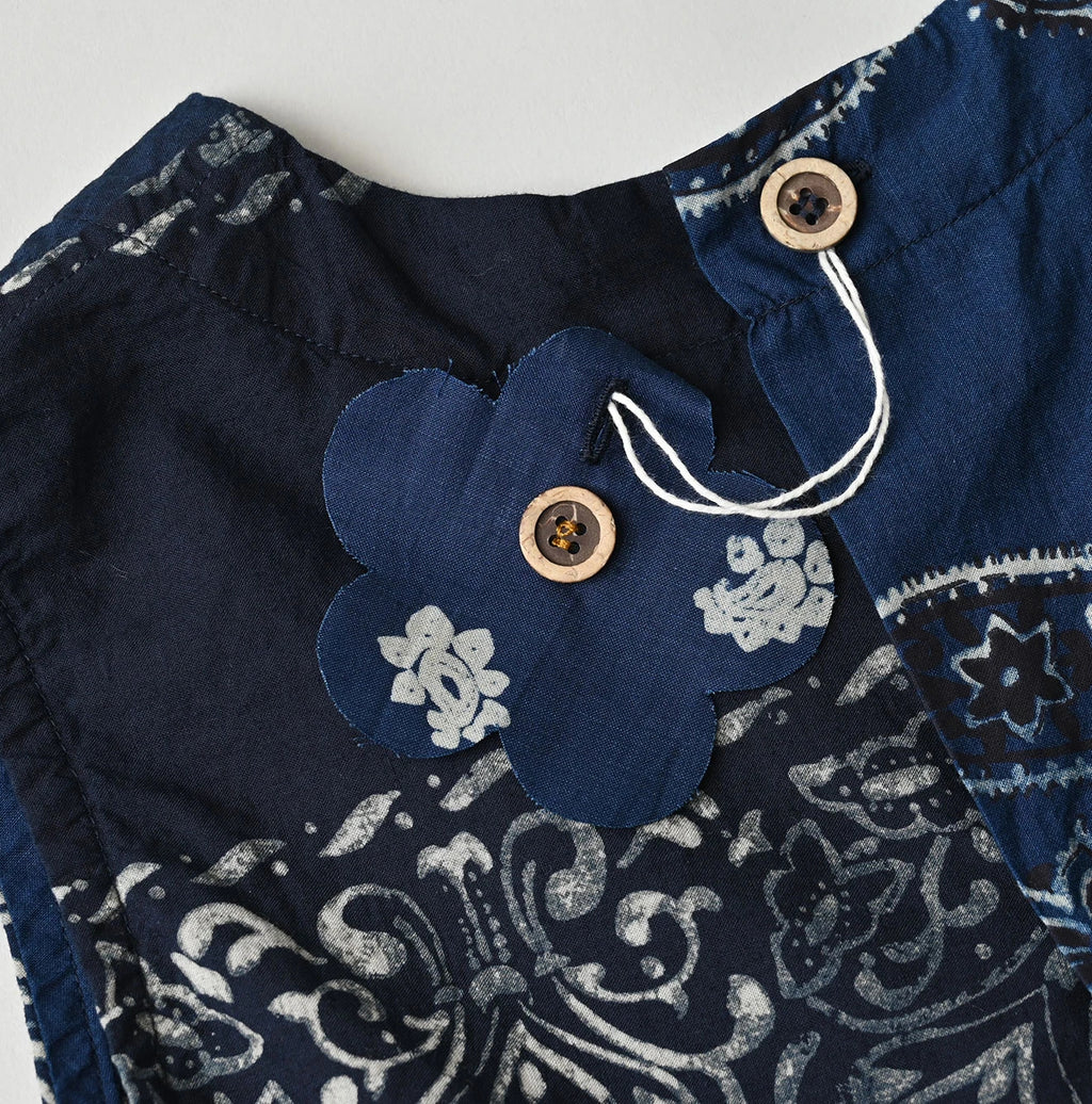 Indigo Hira Bandana Mix A la Mode Sleeveless Top