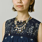 Indigo Hira Bandana Mix A la Mode Sleeveless Top