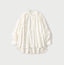 Indian Khadi Tuck x Lace Smock Blouse White