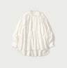 Indian Khadi Tuck x Lace Smock Blouse White