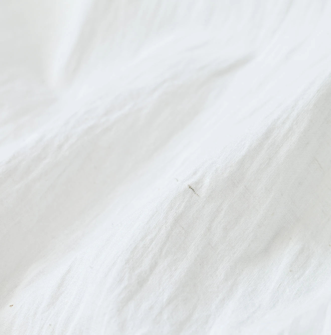 Indian Khadi Tuck x Lace Smock Blouse White