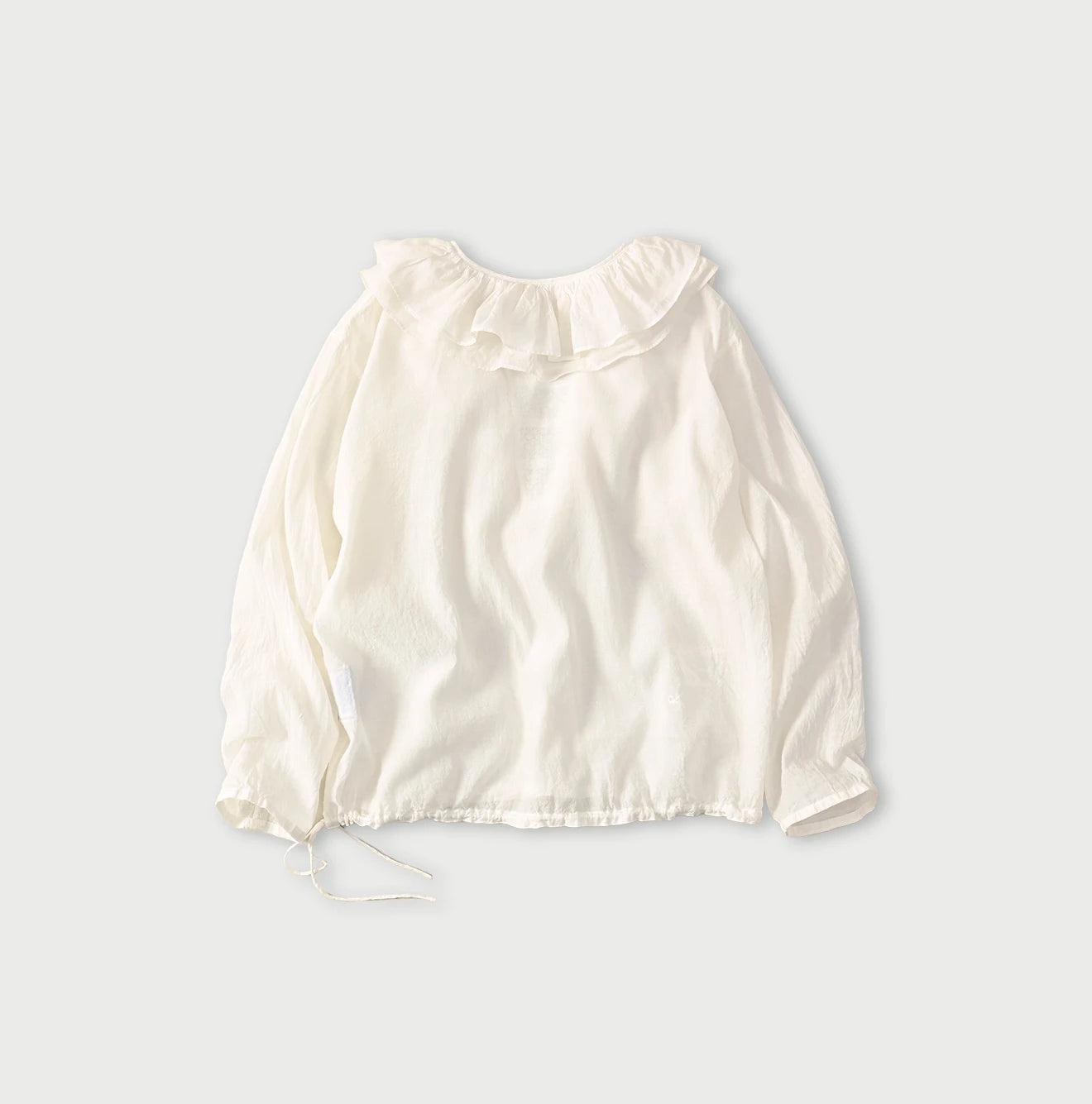 Feather Khadi Silk Frill de T-shirt