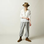 Feather Khadi Silk Frill de T-shirt