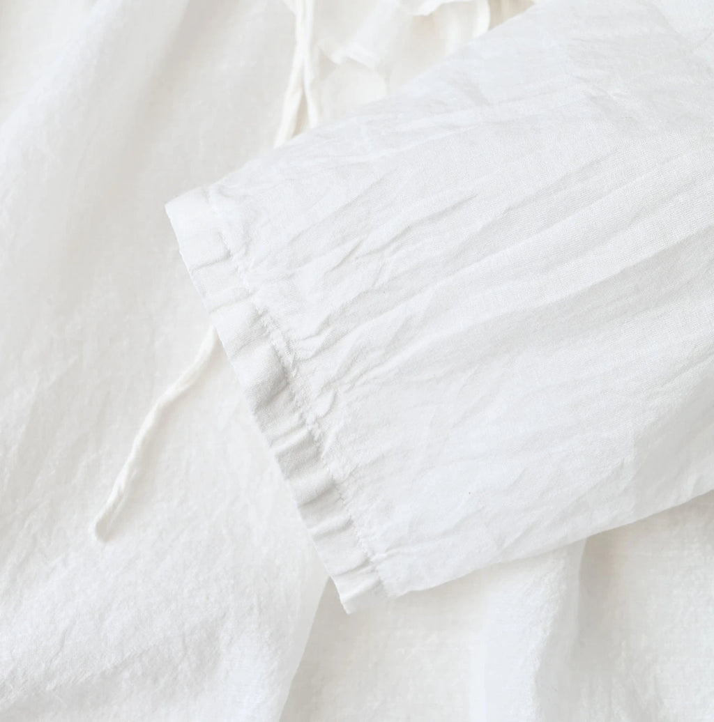 Feather Khadi Silk Frill de T-shirt