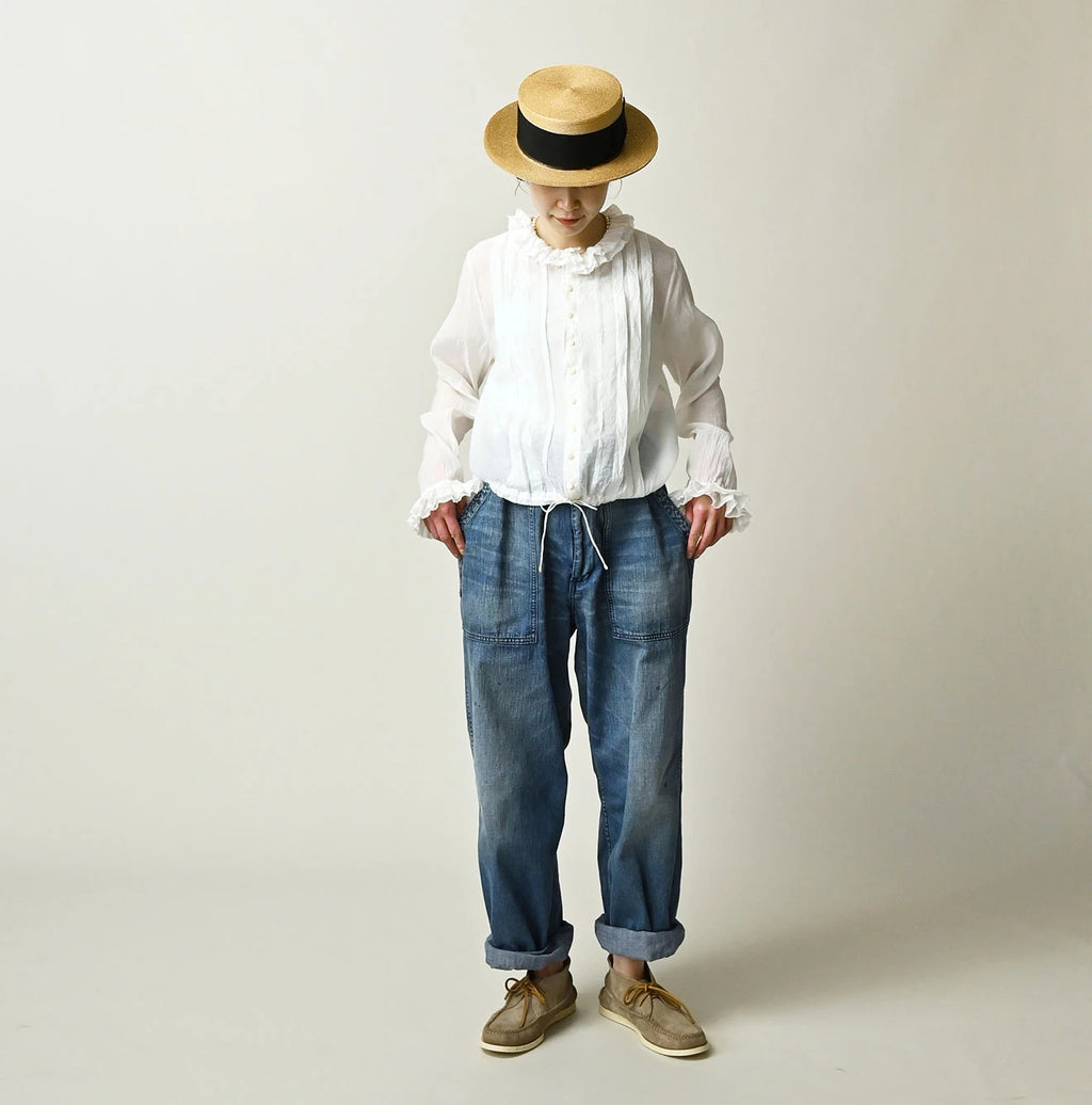 Feather Khadi Silk Tallulah Blouse