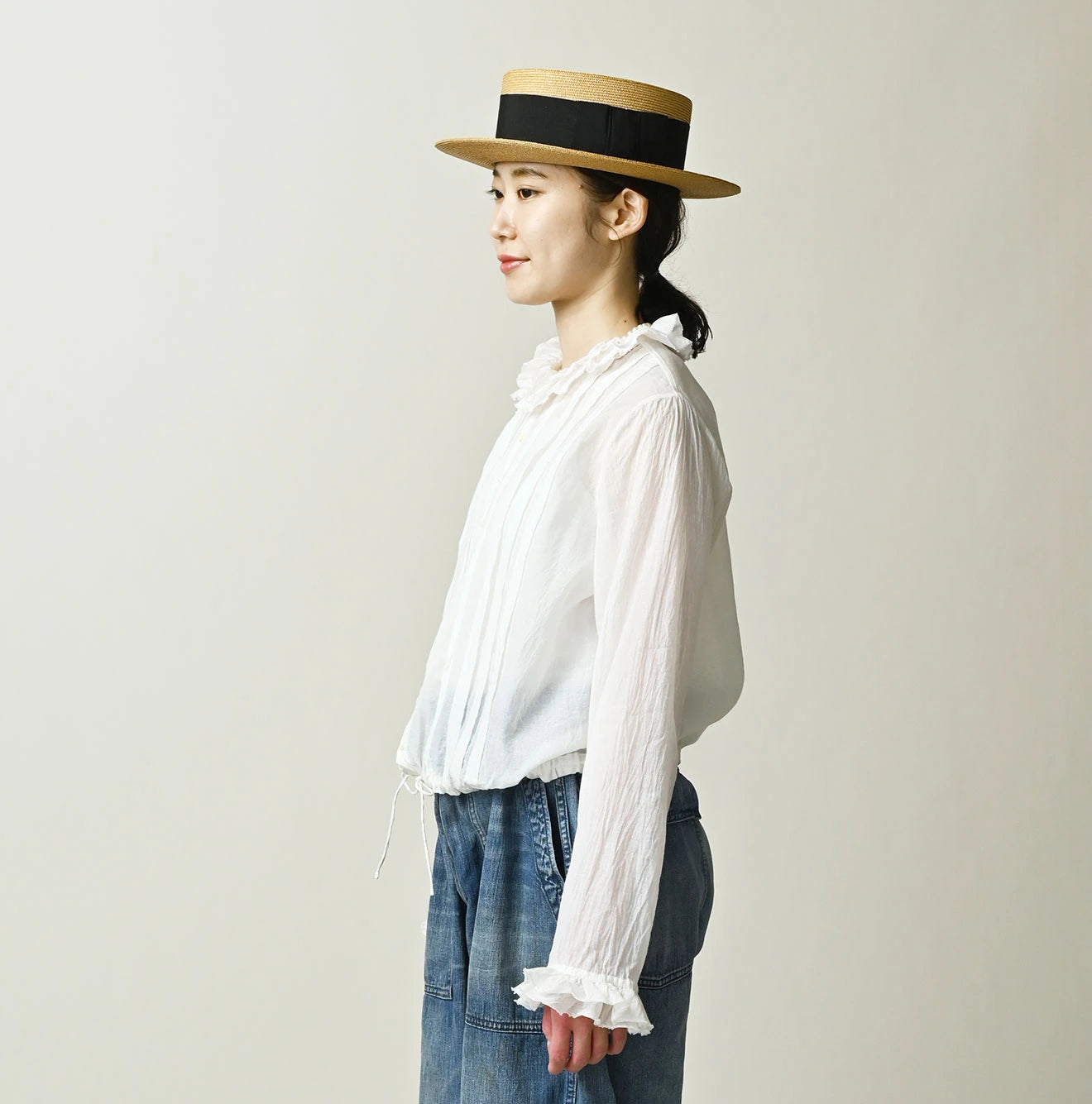 Feather Khadi Silk Tallulah Blouse