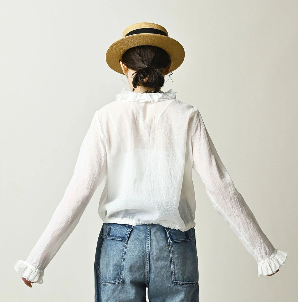 Feather Khadi Silk Tallulah Blouse