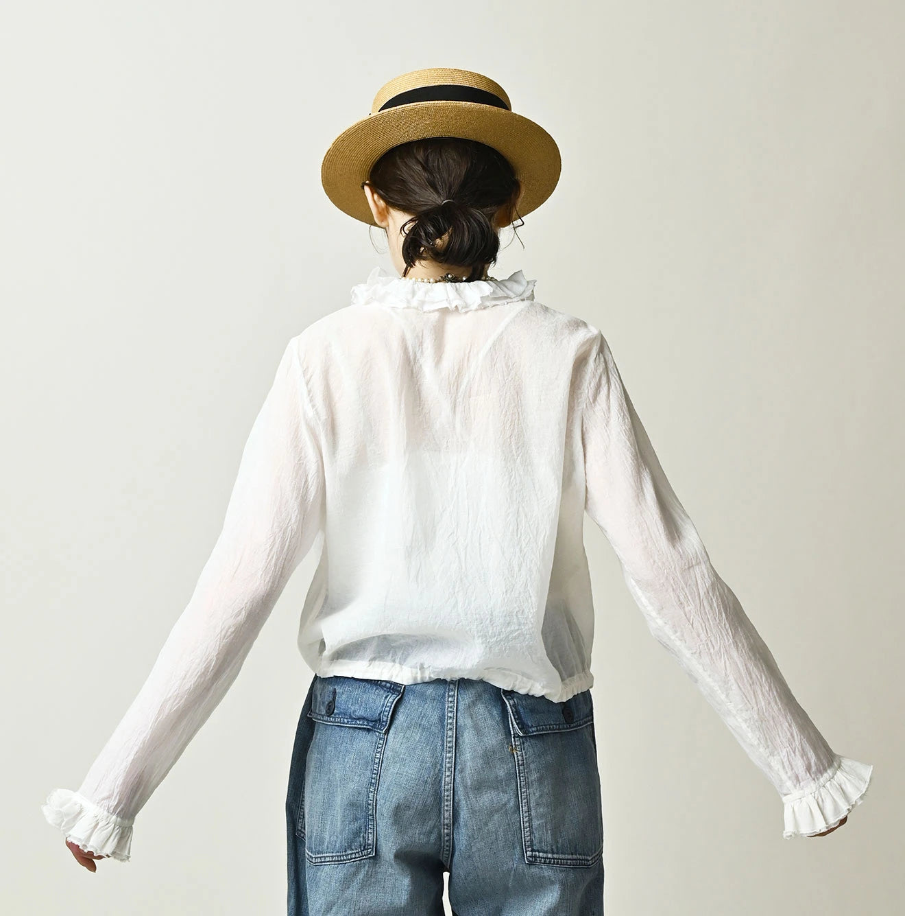 Feather Khadi Silk Tallulah Blouse