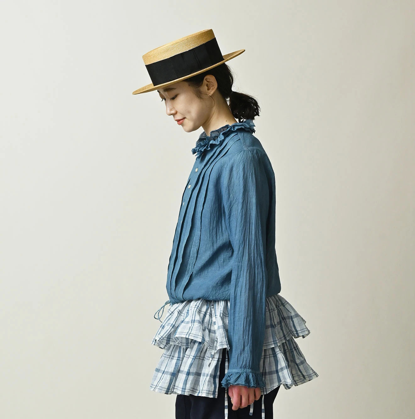 Ai Feather Khadi Silk Tallulah Blouse