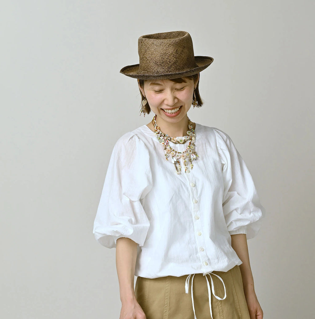 Indian Khadi Puff Blouse