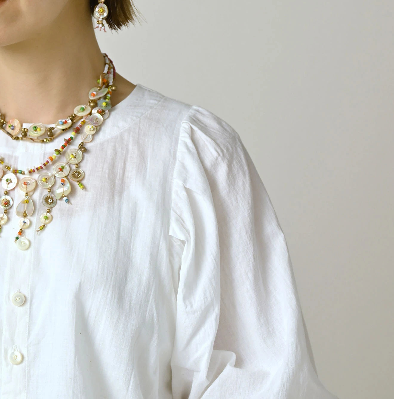 Indian Khadi Puff Blouse