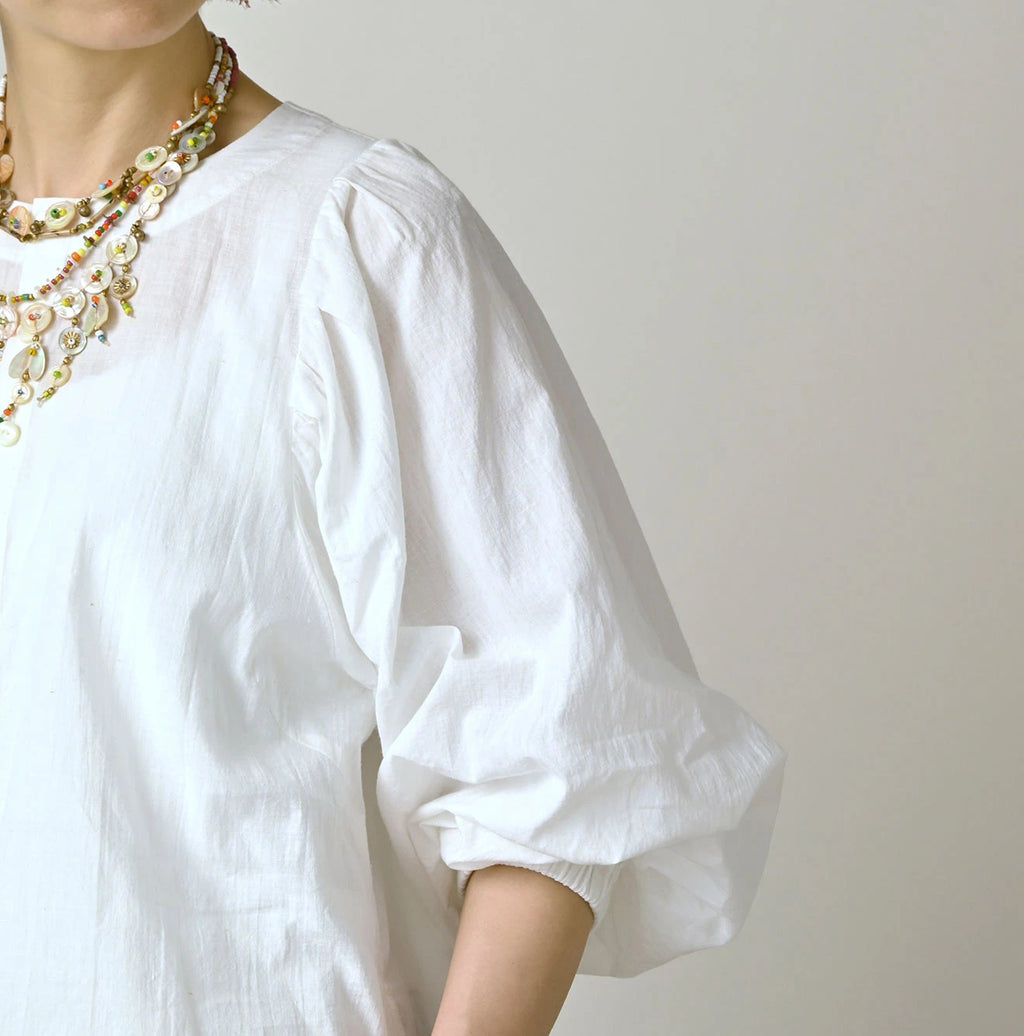 Indian Khadi Puff Blouse