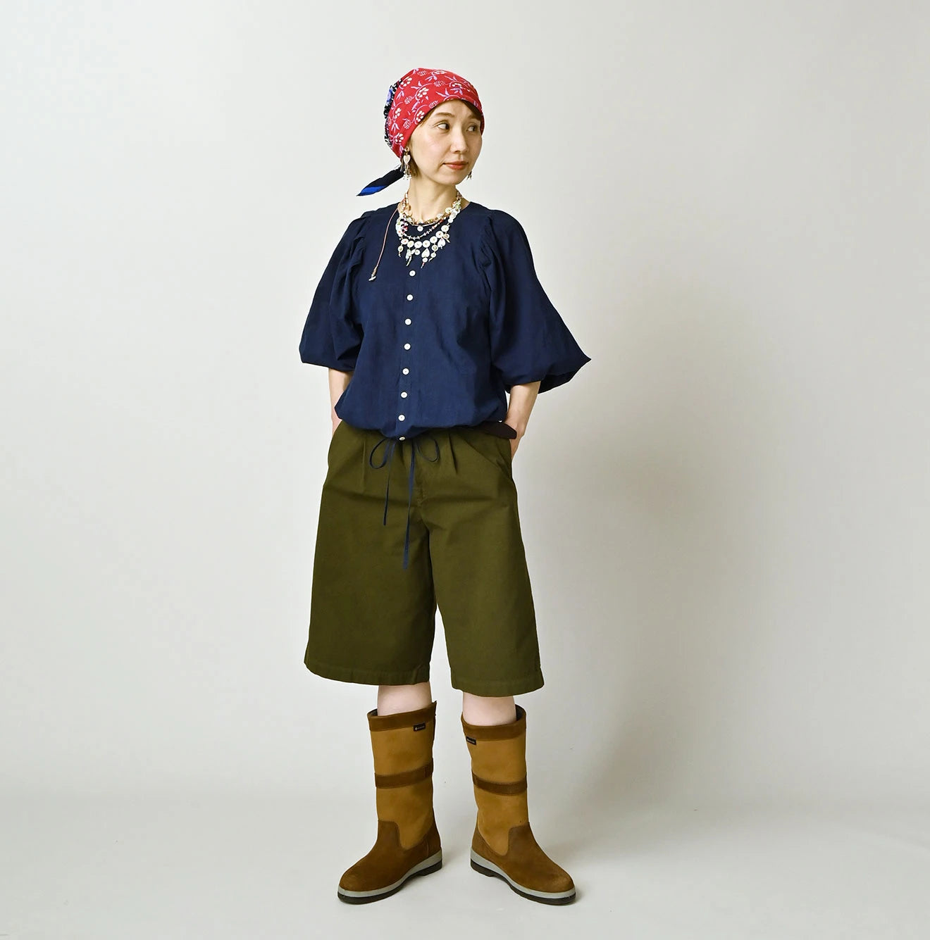 Ai Khadi Puff Blouse