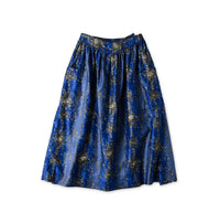 Chandelier Flower Print Puff Apron Skirt