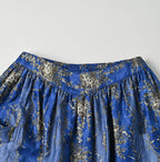 Chandelier Flower Print Puff Apron Skirt Detail