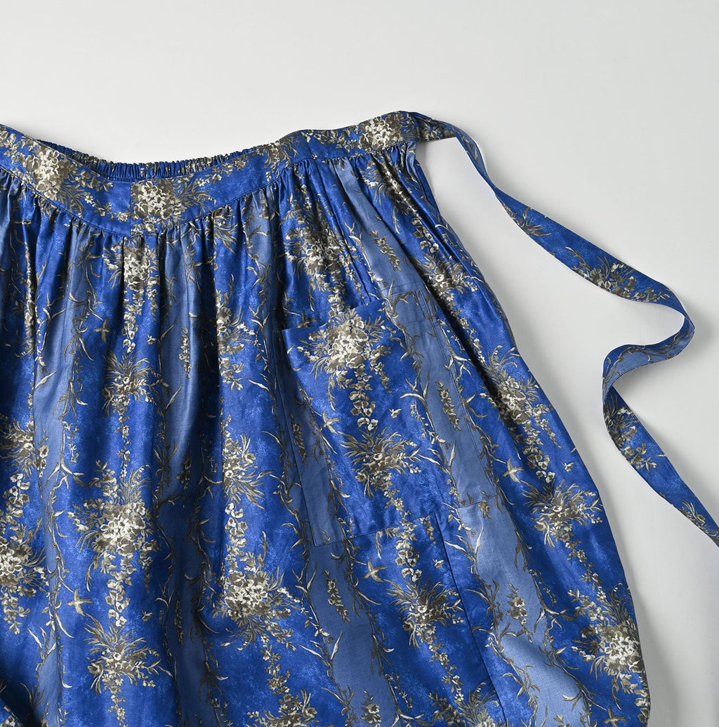 Chandelier Flower Print Puff Apron Skirt Detail