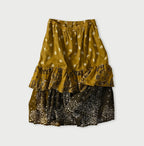 Indian Khadi Bandana Mix A la Mode Tiered Frill Petit Skirt