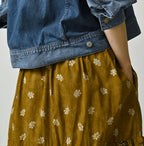 Indian Khadi Bandana Mix A la Mode Tiered Frill Petit Skirt