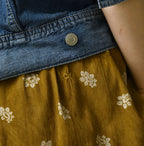 Indian Khadi Bandana Mix A la Mode Tiered Frill Petit Skirt