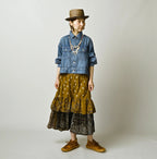 Indian Khadi Bandana Mix A la Mode Tiered Frill Petit Skirt