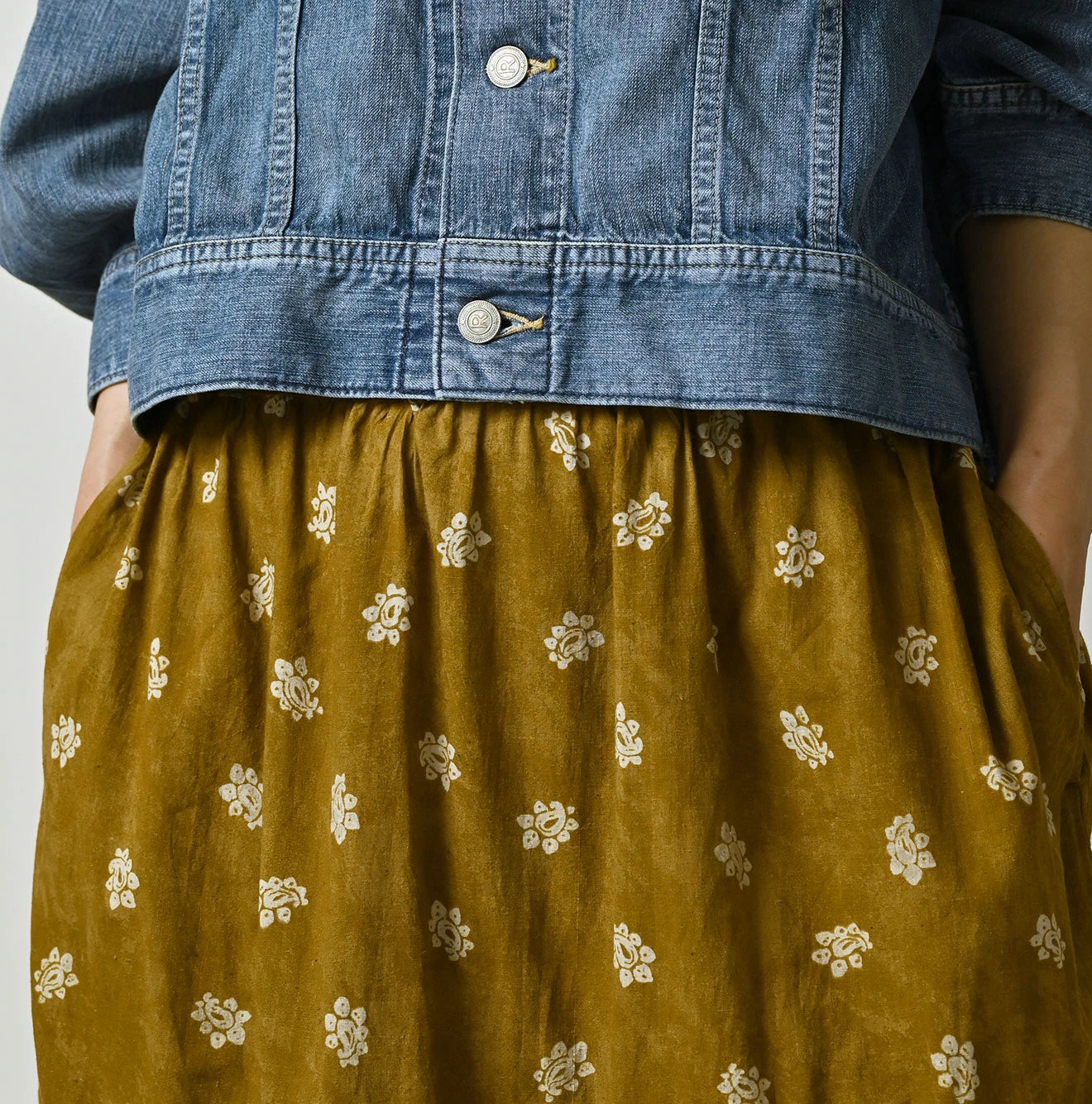 Indian Khadi Bandana Mix A la Mode Tiered Frill Petit Skirt